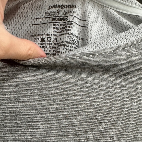 Patagonia Capilene 3 Midweight Gray layering Long Sleeve - Picture 3 of 4